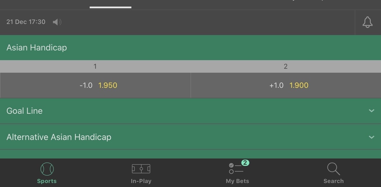 Asian Handicap 