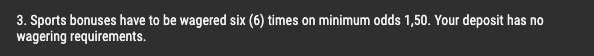 Coolbet turnover requirement Coolbet has a much higher turnover requirement than Bet356