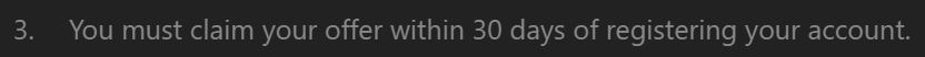 Bet365 Time limit Bookmakers tend to have a 30 day time limit