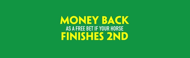 Paddy Power Horse Refund Money back if Horse finishes 2nd