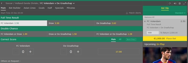 AP102 Photo 4 An Example of a 'Dutching' Bet An Example of a 'Dutching' Bet