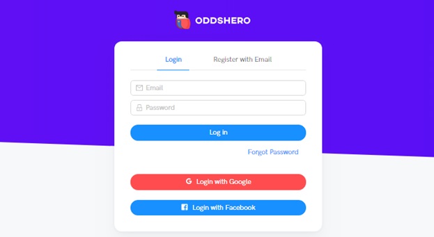 Oddshero Sign-Up