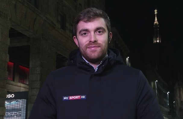 Fabrizio working for Sky Sports. Credit: Inter-news.it