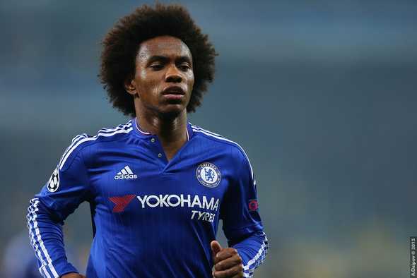 Willian has made the switch from blue to red this season.