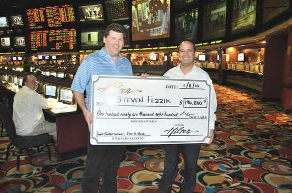 Steve Fezzik winning in Las Vegas