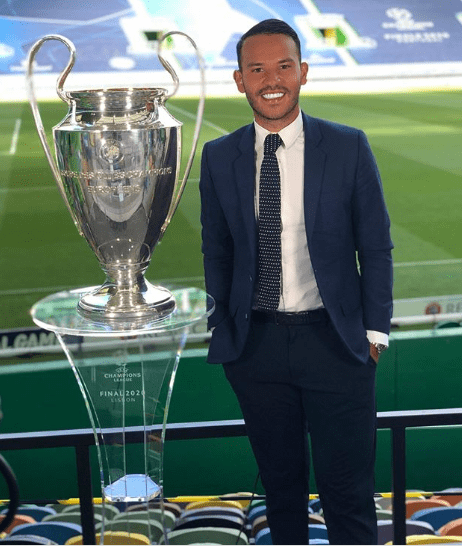 Bouhafsi with Champions League Trophy